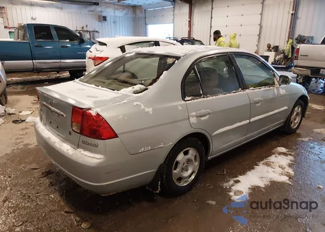 2003 Honda Civic Hybrid из США, поврежденный, VIN JHMES96683S030208